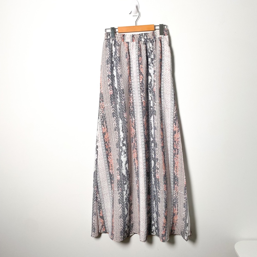 BCBG Generation Floral Maxi Bohemian Skirt
